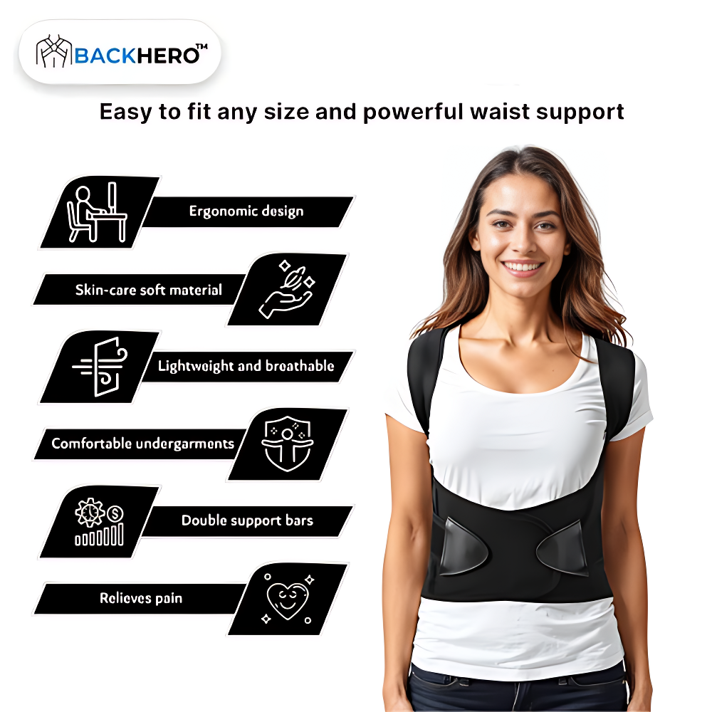 BackHero™ Posture Corrector – Instant Relief & Upright Support